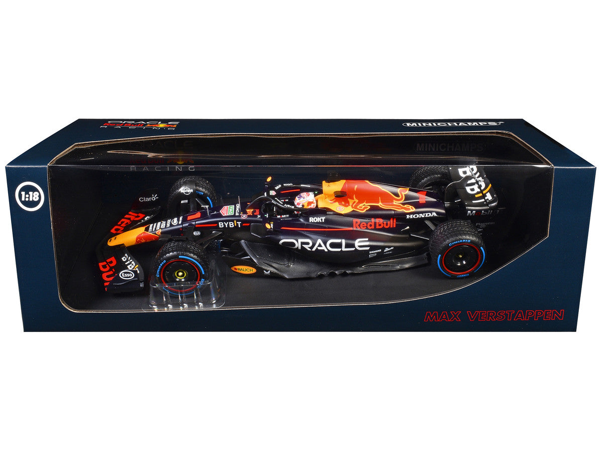 Red Bull Racing RB19 #1 Max Verstappen "Oracle" Winner F1 Formula One "Dutch GP" (2023) with Driver Limited Edition to 230 pieces Worldwide 1/18 Diecast Model Car by Minichamps LuxuryLifeWay Online Store