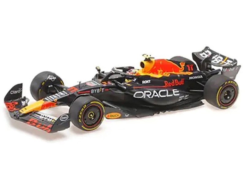 Red Bull Racing RB19 #11 Sergio Perez "Oracle" 2nd Place F1 Formula One "Italian GP" (2023) with Driver Limited Edition to 108 pieces Worldwide 1/18 Diecast Model Car by Minichamps LuxuryLifeWay Online Store