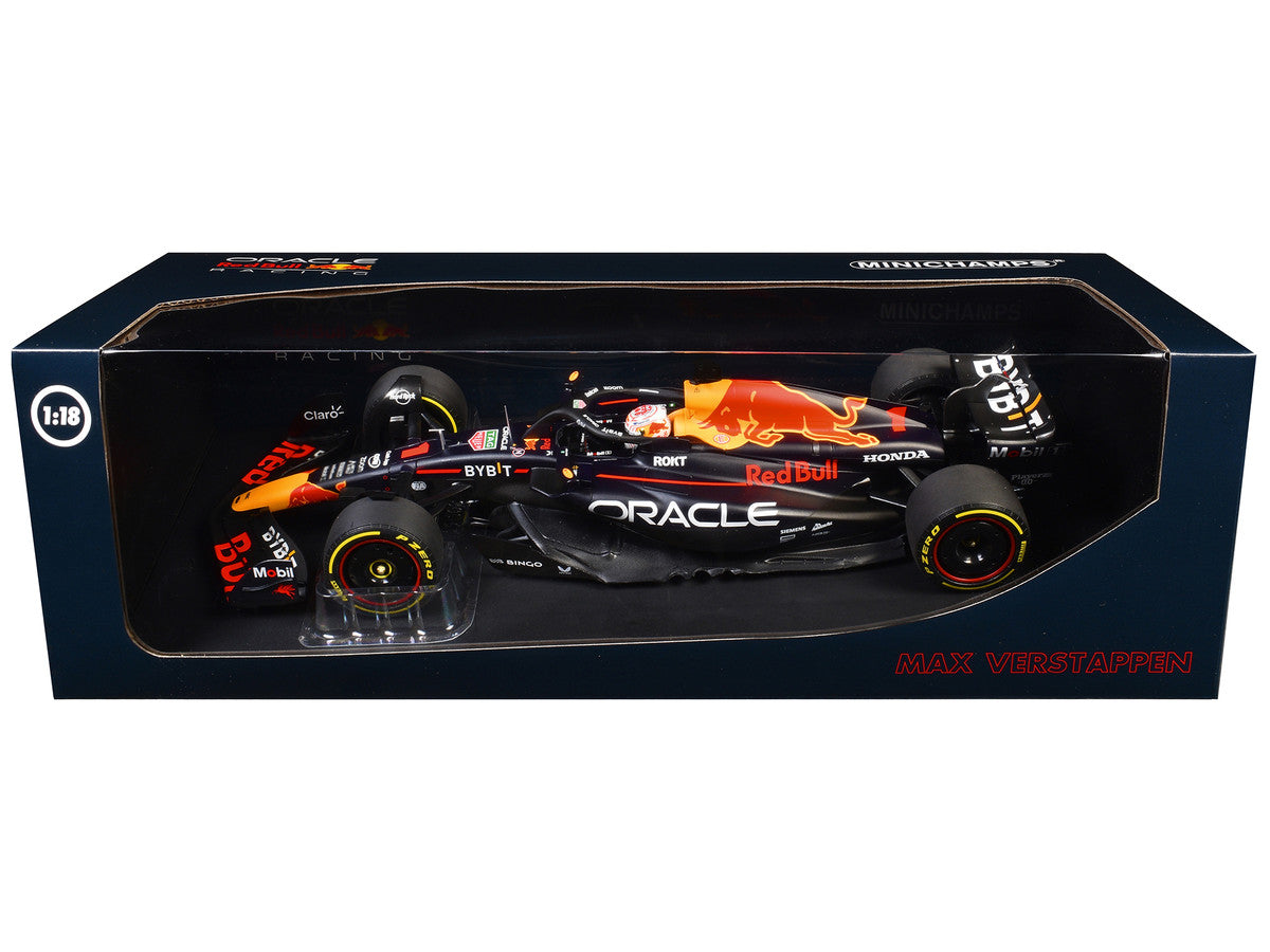 Red Bull Racing RB19 #1 Max Verstappen "Oracle" Winner F1 Formula One "Japanese GP" (2023) with Driver Limited Edition to 180 pieces Worldwide 1/18 Diecast Model Car by Minichamps LuxuryLifeWay Online Store