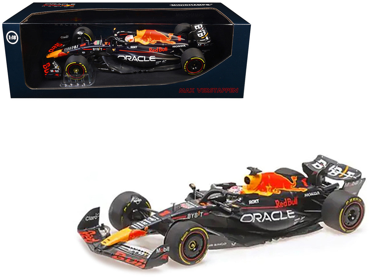 Red Bull Racing RB19 #1 Max Verstappen "Oracle" Winner F1 Formula One "Japanese GP" (2023) with Driver Limited Edition to 180 pieces Worldwide 1/18 Diecast Model Car by Minichamps LuxuryLifeWay Online Store