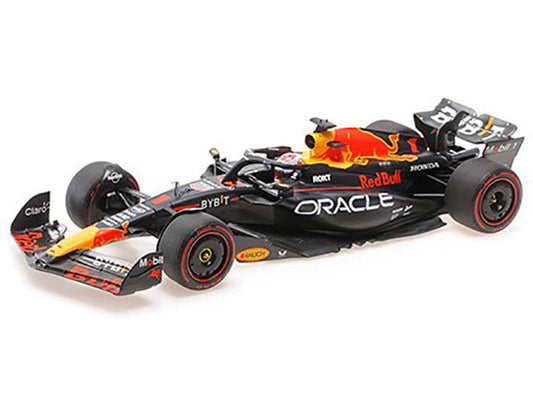 Red Bull Racing RB19 #1 Max Verstappen "Oracle" 2nd Place F1 Formula One Sprint Race "Qatar GP" (2023) with Driver Limited Edition to 480 pieces Worldwide 1/18 Diecast Model Car by Minichamps LuxuryLifeWay Online Store