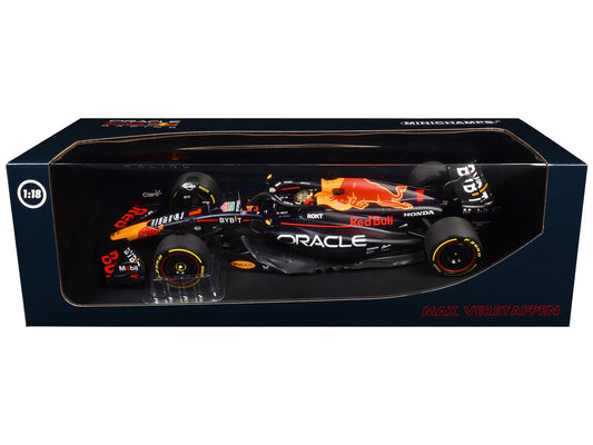 Red Bull Racing RB19 #1 Max Verstappen "Oracle" Winner F1 Formula One "Abu Dhabi GP" (2023) with Driver Limited Edition to 204 pieces Worldwide 1/18 Diecast Model Car by Minichamps LuxuryLifeWay Online Store