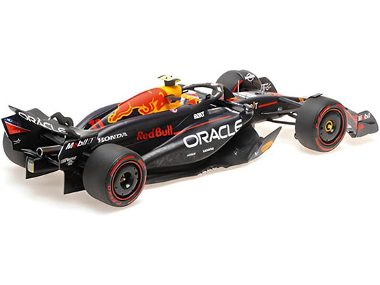 Red Bull Racing RB20 #11 Sergio Perez "Oracle" 2nd Place F1 Formula One "Bahrain GP" (2024) with Driver Limited Edition to 180 pieces Worldwide 1/18 Diecast Model Car by Minichamps LuxuryLifeWay Online Store