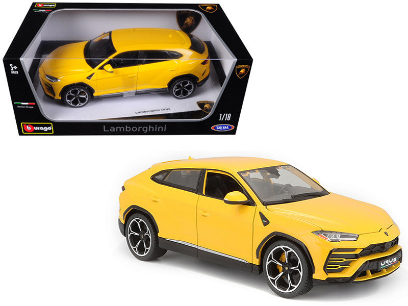 Lamborghini Urus Yellow 1/18 Diecast Model Car by Bburago LuxuryLifeWay Online Store