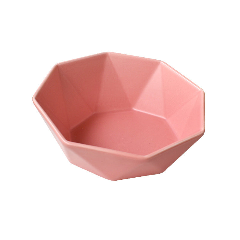 Ceramic high-footed cat food bowl Pets Fashion