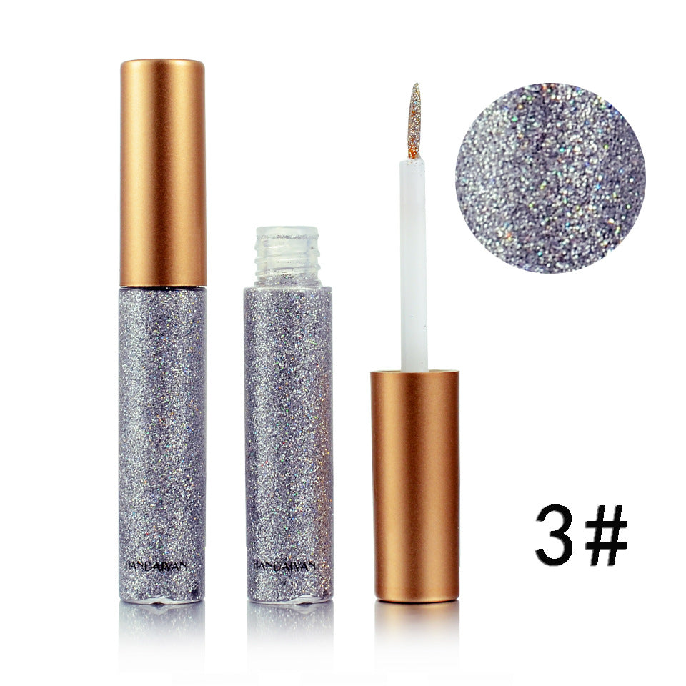 HANDAIYAN Brand 1 Pcs Glitter Liquid Eyeliner Pen 10 Colors Metallic Shine Eye Shadow & Liner Combination Pencil Eyes Makeup LadyShow.Store