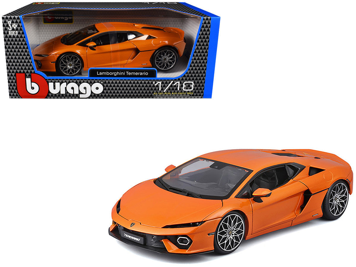Lamborghini Temerario Orange Metallic 1/18 Diecast Model Car by Bburago LuxuryLifeWay Online Store
