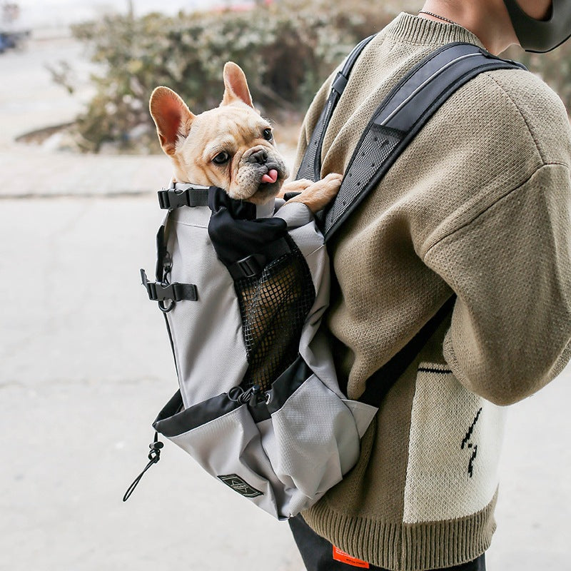 Pet Dog Carrier Bag Carrier For Dogs Backpack Out Double Shoulder Portable Travel Backpack Outdoor Dog Carrier Bag Travel Pets Fashion