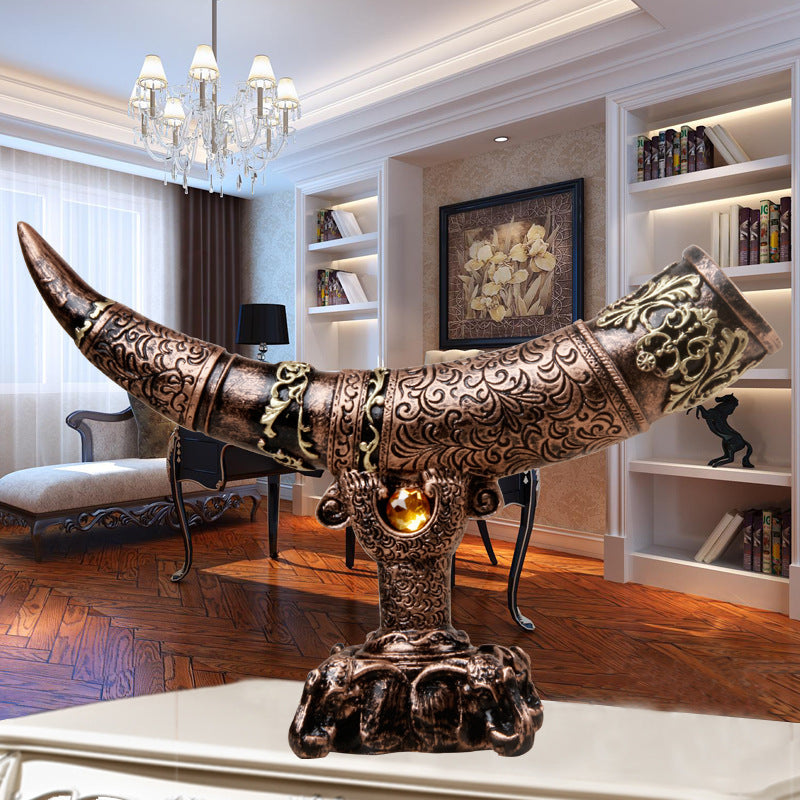 Imitation Ivory Sculpture Home Decoration Crafts PearlNestDecor.com