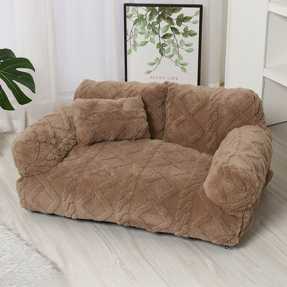 Pet Sofa Bed With Warming Features, Removable And Machine-washable Pets Fashion