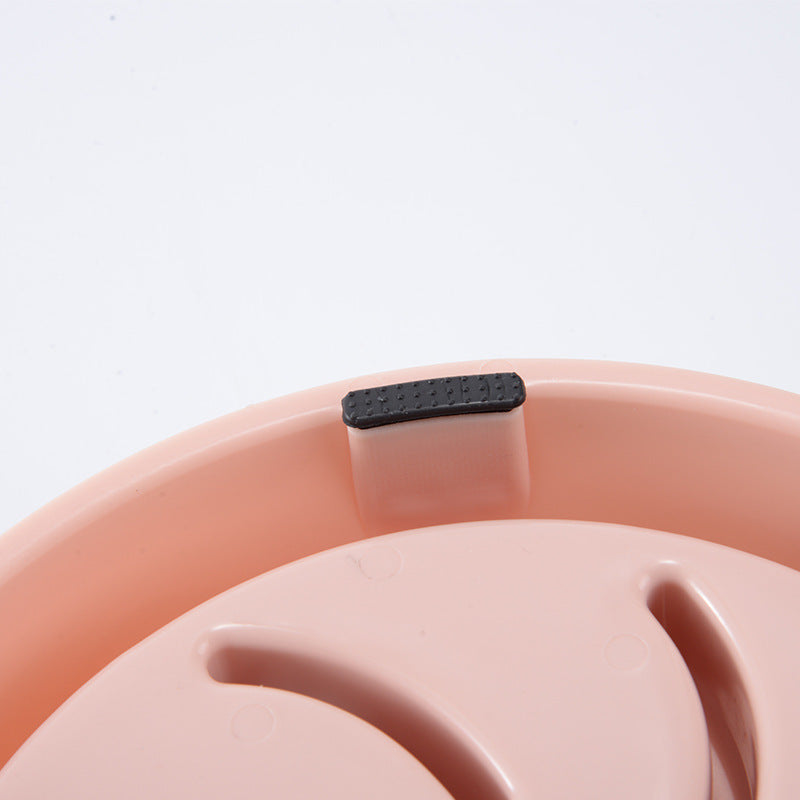 Plastic Pet Dogs And Cats Choke Prevention Slow Food Bowl Pets Fashion