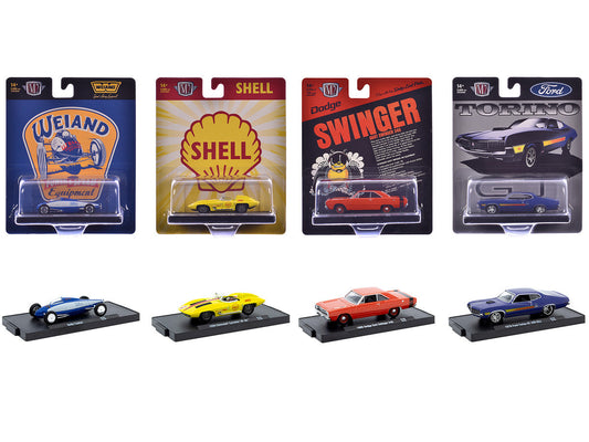 "Auto-Drivers" Set of 4 pieces in Blister Packs Release 126 Limited Edition to 9600 pieces Worldwide 1/64 Diecast Model Cars by M2 Machines LuxuryLifeWay Online Store