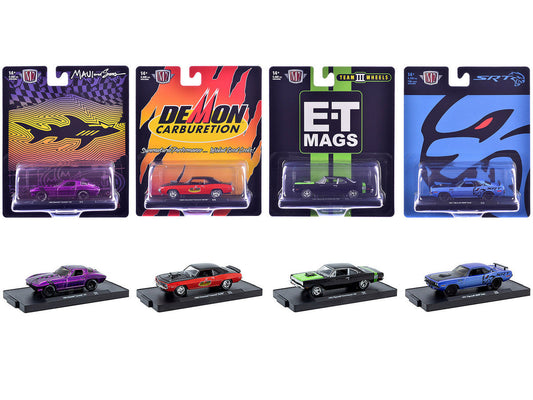 "Auto-Drivers" Set of 4 pieces in Blister Packs Release 128 Limited Edition to 9600 pieces Worldwide 1/64 Diecast Model Cars by M2 Machines LuxuryLifeWay Online Store
