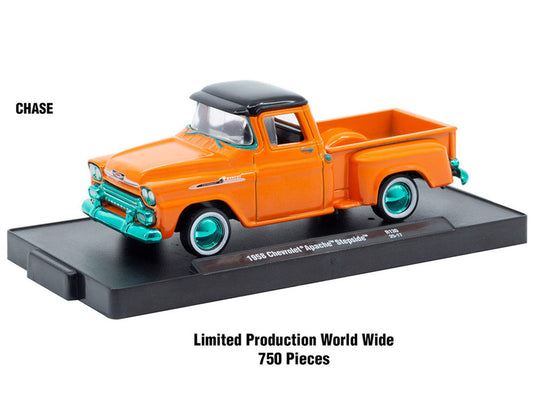 "Auto-Drivers" Set of 4 pieces in Blister Packs Release 130 Limited Edition to 9600 pieces Worldwide 1/64 Diecast Model Cars by M2 Machines LuxuryLifeWay Online Store