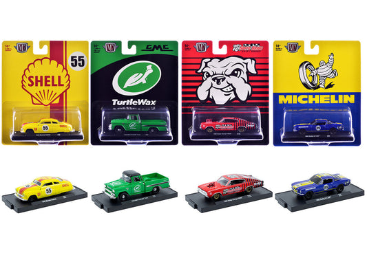 "Auto-Drivers" Set of 4 pieces in Blister Packs Release 132 Limited Edition to 8000 pieces Worldwide 1/64 Diecast Model Cars by M2 Machines LuxuryLifeWay Online Store