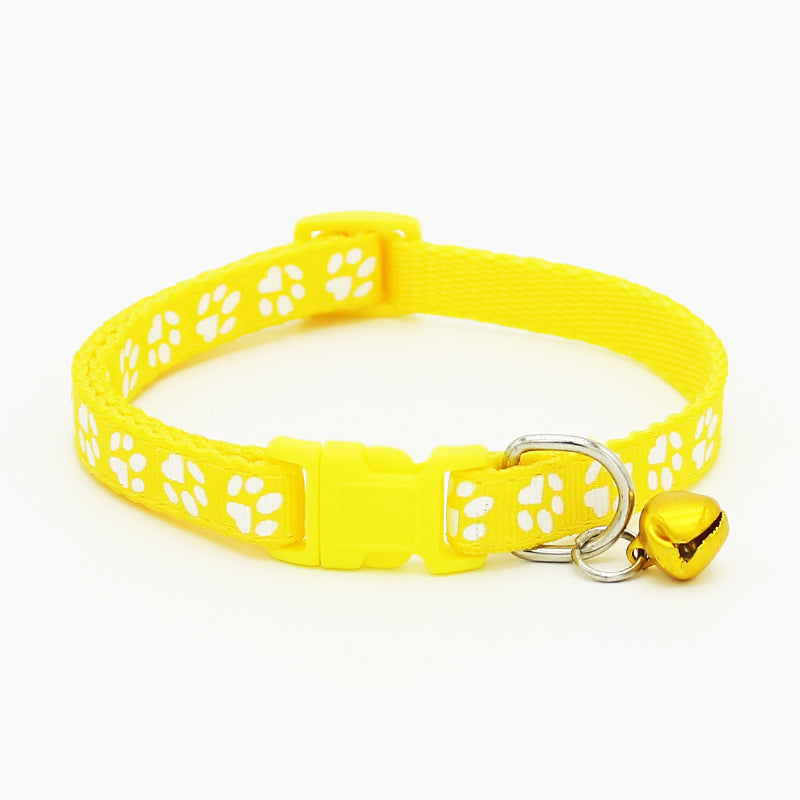 The pet cat wears a bell collar Pets Fashion