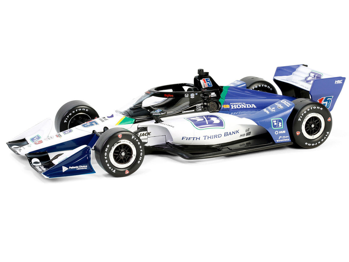 Dallara IndyCar #15 Graham Rahal "Fifth Third Bank" Rahal Letterman Lanigan Racing (Road Course Configuration) "NTT IndyCar Series" (2024) 1/18 Diecast Model Car by Greenlight LuxuryLifeWay Online Store