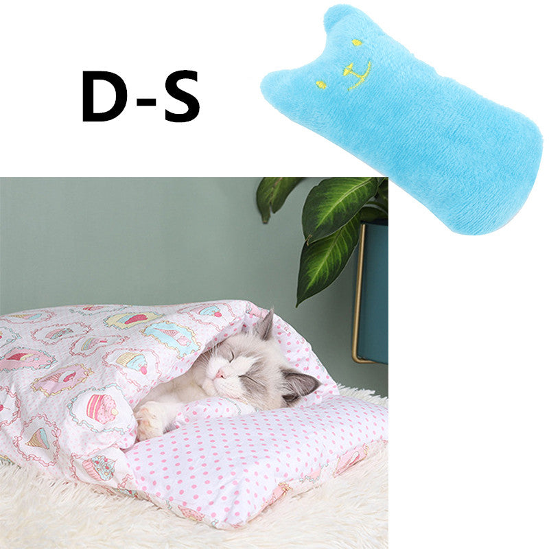 Winter Warm Cat Closed Removable And Washable Quilt Pets Fashion