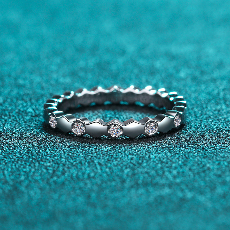 s925 sterling silver diamond wedding ring LadyShow.Store