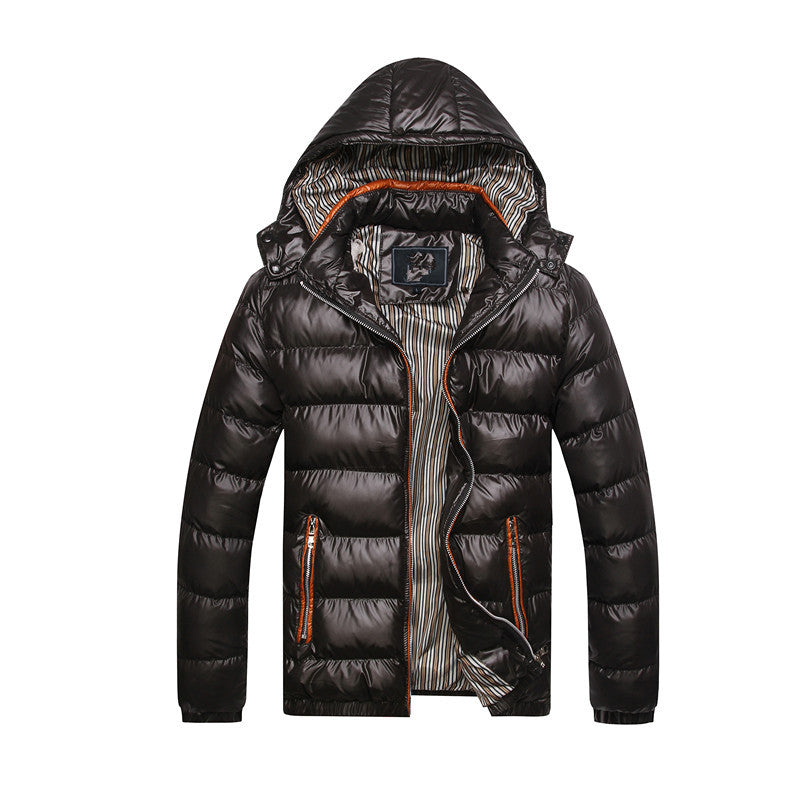 Warm men's padded jacket