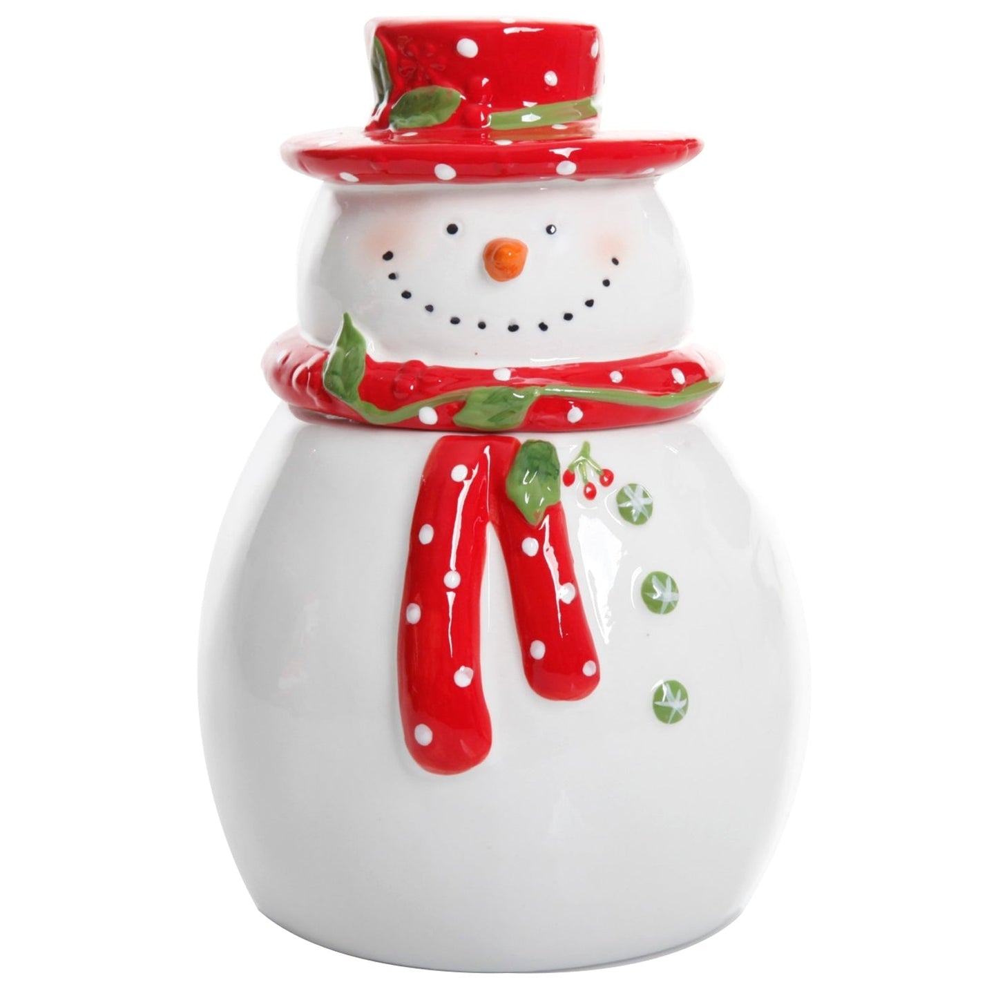 Gibson Home Jolly Plenitude 7.5" Snowman Cookie Jar LuxuryLifeWay Online Store