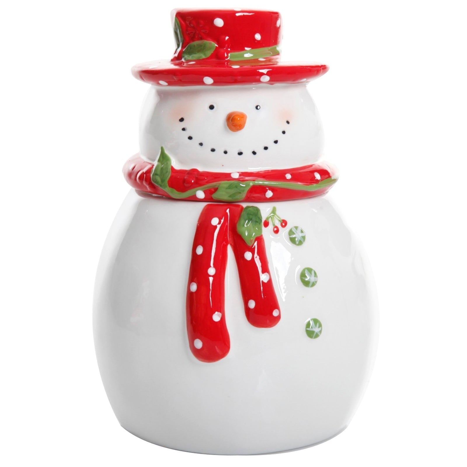 Gibson Home Jolly Plenitude 7.5" Snowman Cookie Jar LuxuryLifeWay Online Store