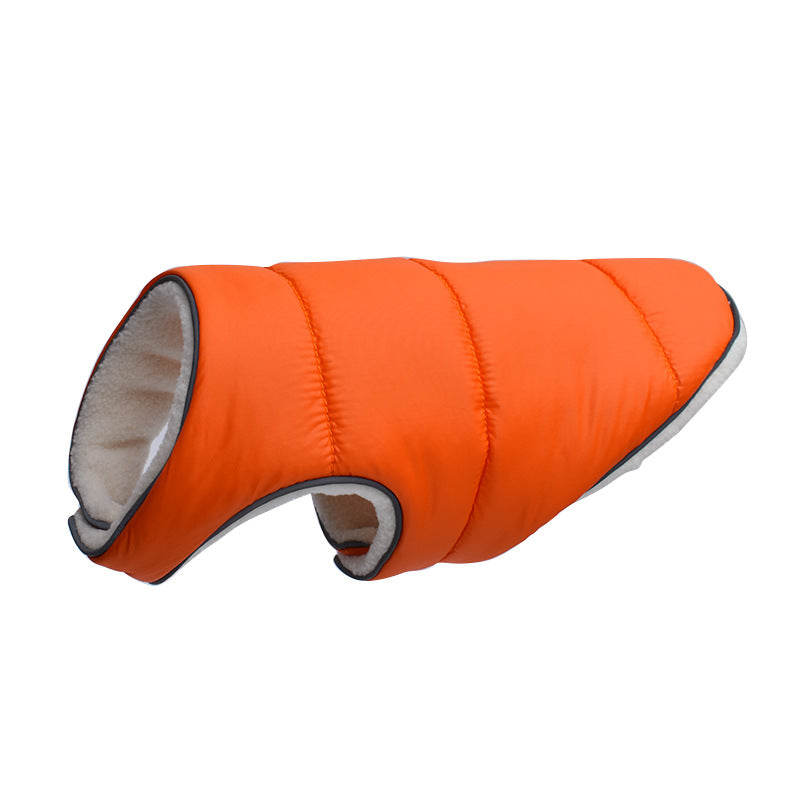 Pet Jacket Warm Winter Dog Clothes Reflective Puppy Clothing Vest Comfortable Fleece Pet Dogs Coat For Small Medium Large Dogs Pets Fashion