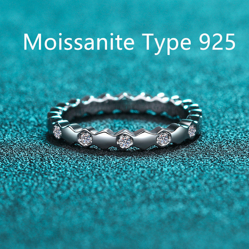 s925 sterling silver diamond wedding ring LadyShow.Store