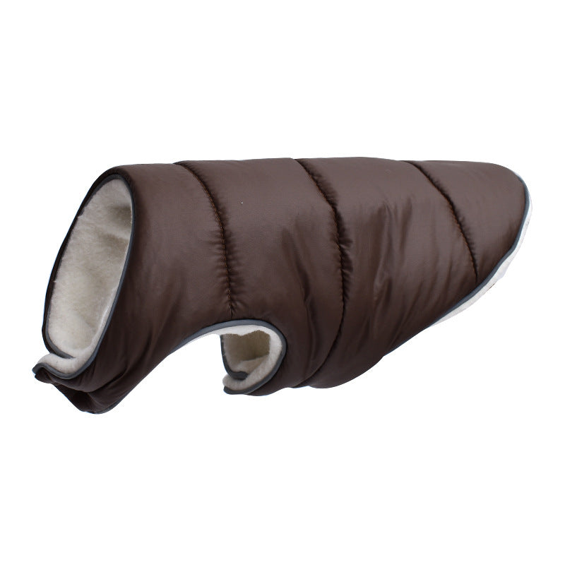 Pet Jacket Warm Winter Dog Clothes Reflective Puppy Clothing Vest Comfortable Fleece Pet Dogs Coat For Small Medium Large Dogs Pets Fashion