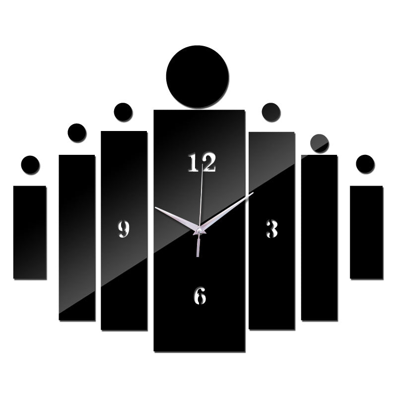 DIY Creative Acrylic Mirror Wall Sticker Decoration Wall Clock PearlNestDecor.com