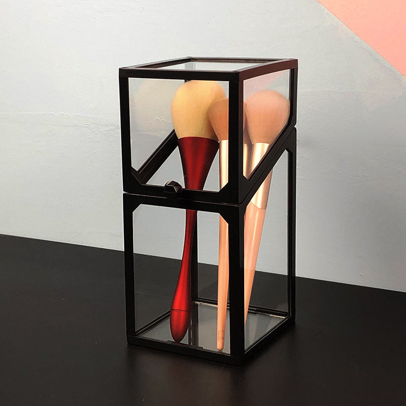 Glass makeup brush bucket CJD2