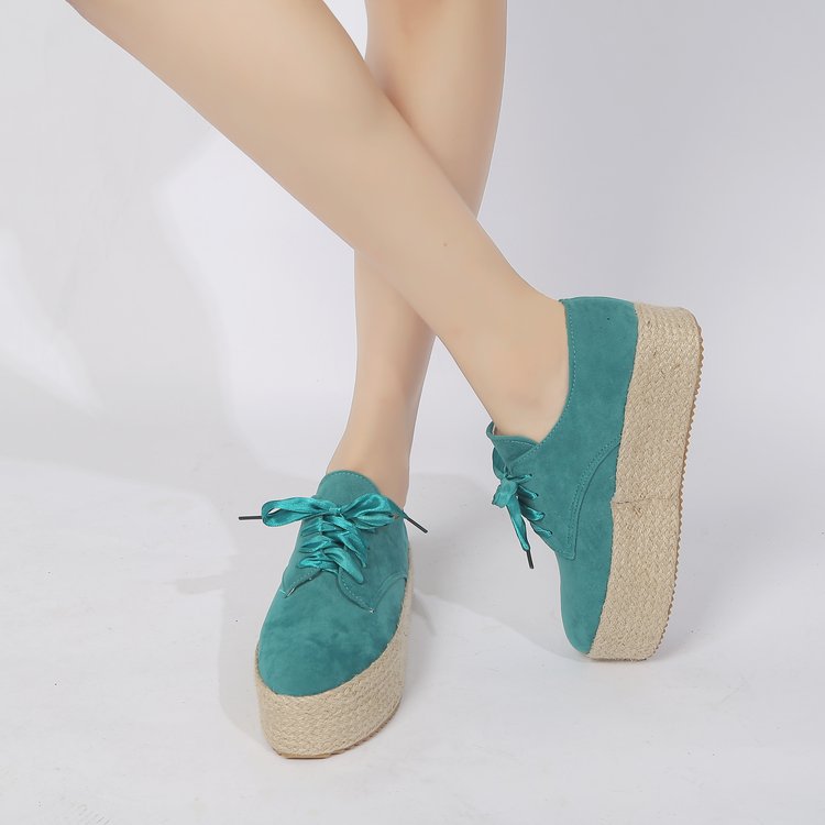 Women's round-toe lace-up casual shoes LadyShow.Store