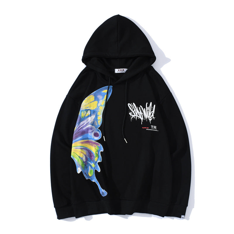 Butterfly print sweatshirt