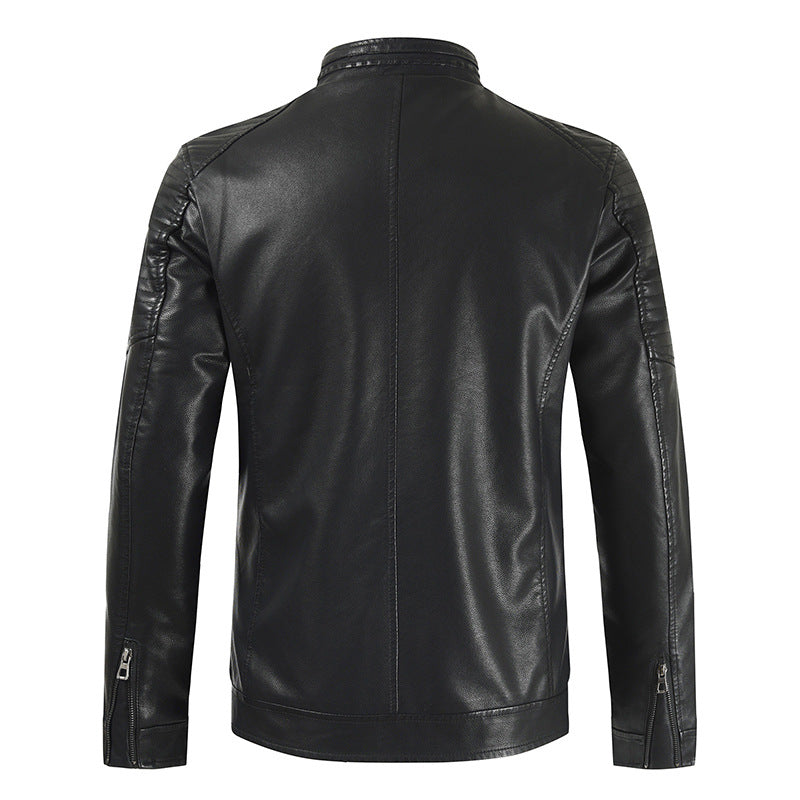 New casual leather clothing Youth zipper top pocket Best YouTube Store