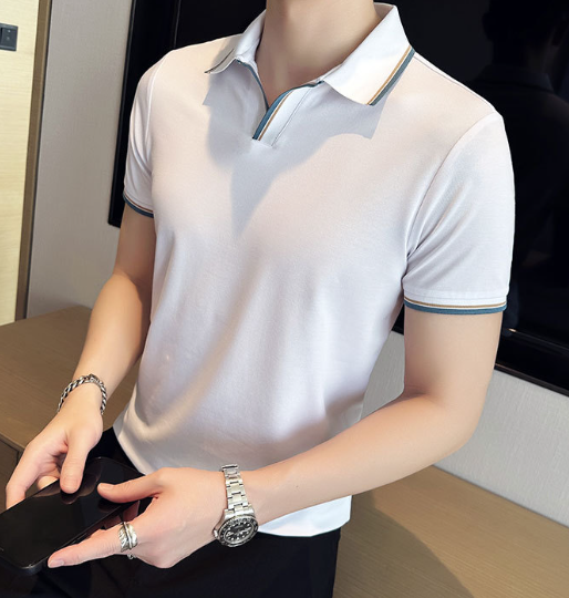 Buttonless Polo Shirt / Casual T-Shirt (One Piece) Pi-Mart