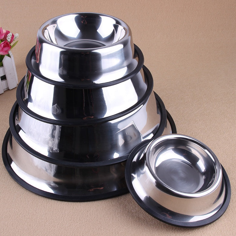 Classic Stainless Steel Bowls Pets Fashion