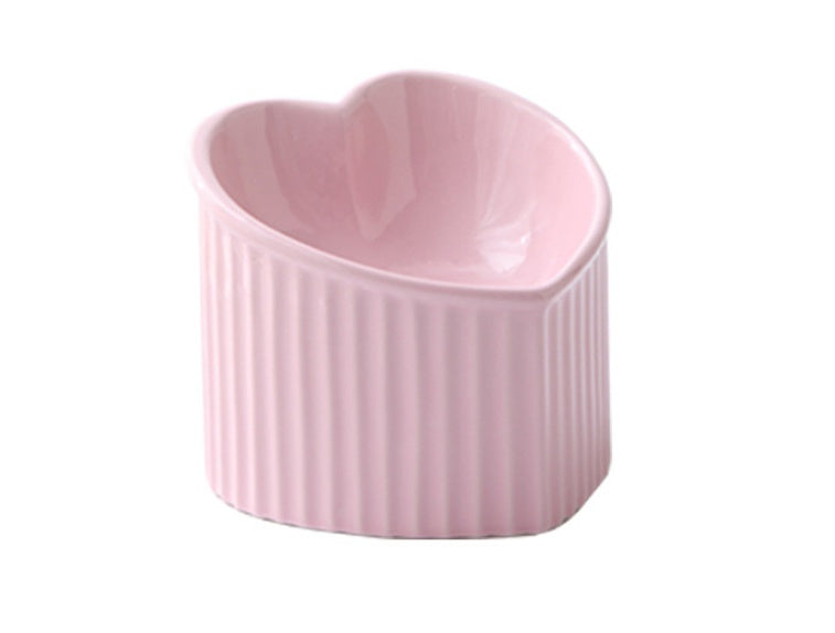 Pet Ceramic Bowl With Inclined Mouth Practical Durable Daily Indoor Pet Products Pets Fashion