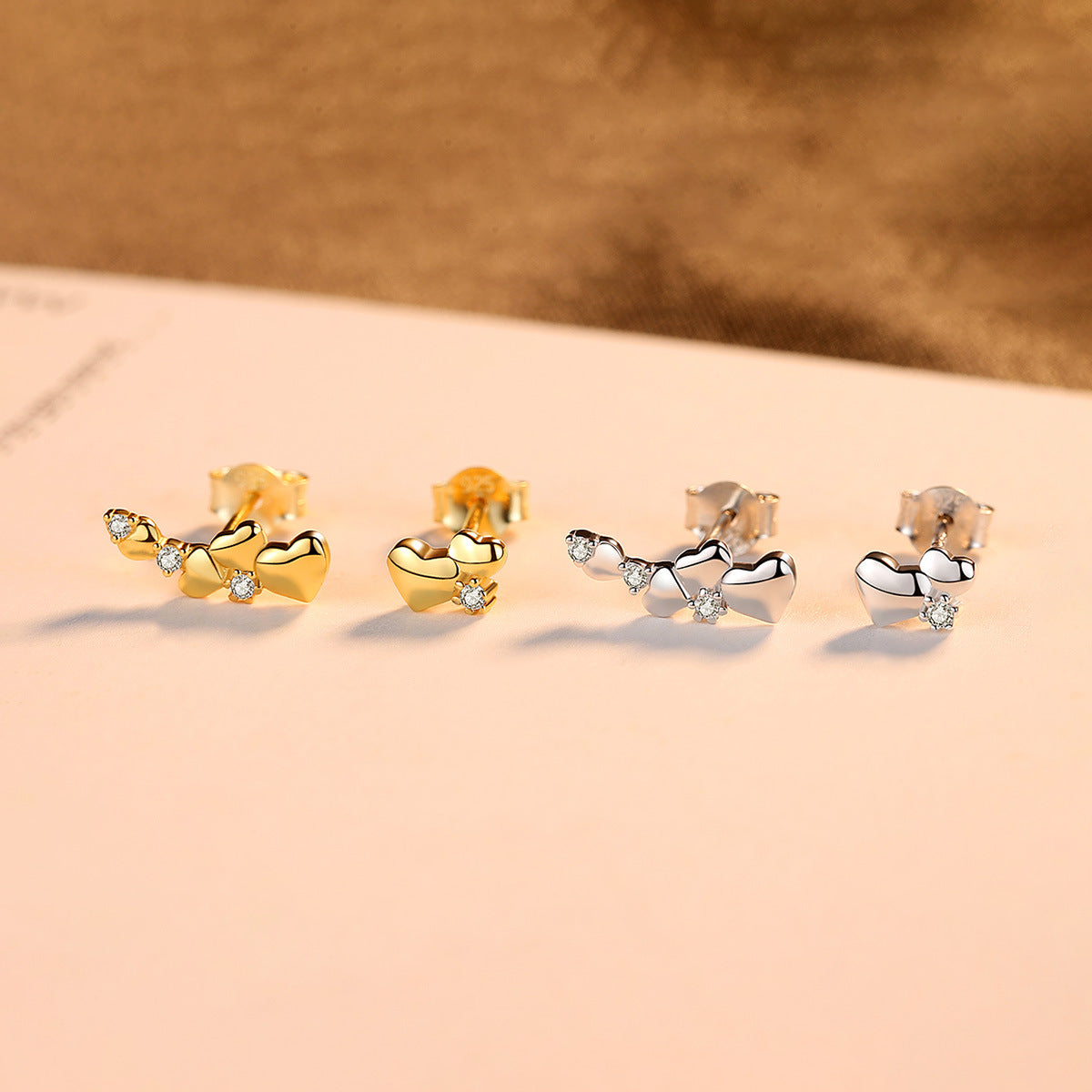S925 Sterling Silver Stud Earrings LadyShow.Store
