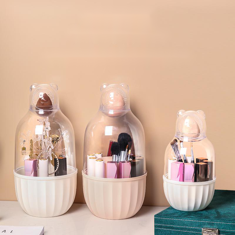 Girl Heart Lipstick Storage Box Makeup Brush Cosmetic Storage Bucket