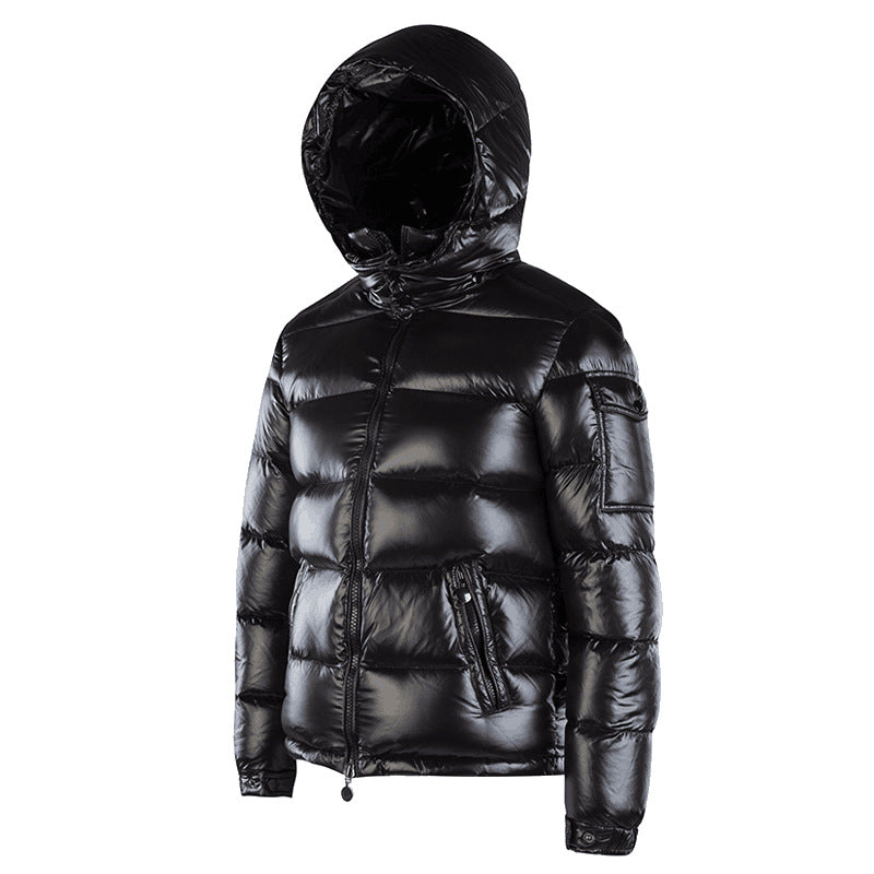 Warm Bright White Duck Down Men's Down Jacket