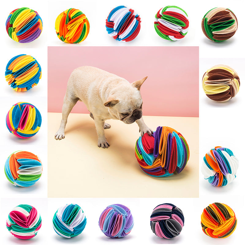 Foldable Dog Snuffle Ball Dog Training Toys Increase IQ Pet Cat Training Games Feeding Intelligence Toy Pets Fashion
