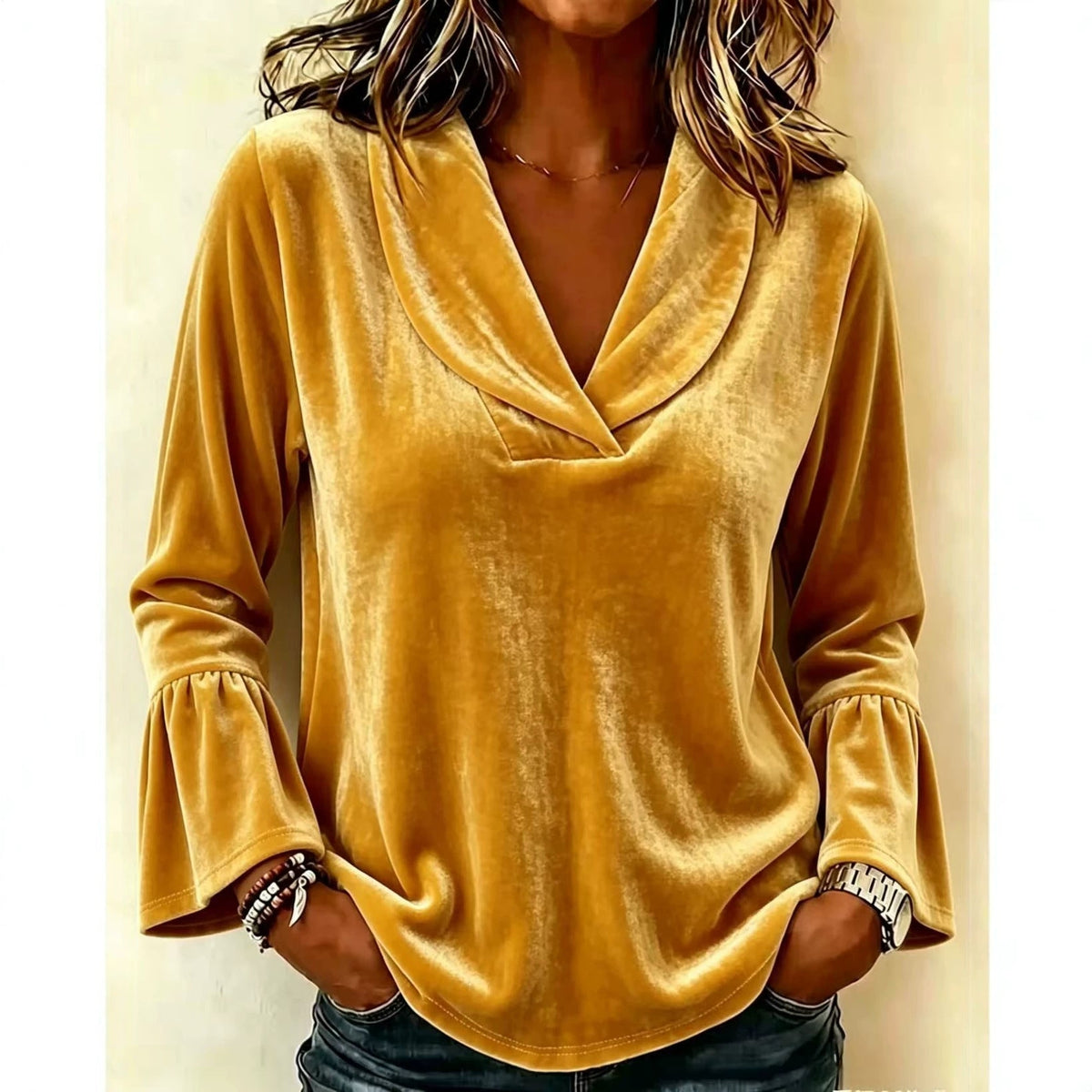 New Solid-color Doll-collar Long-sleeve NorixaFashion.com