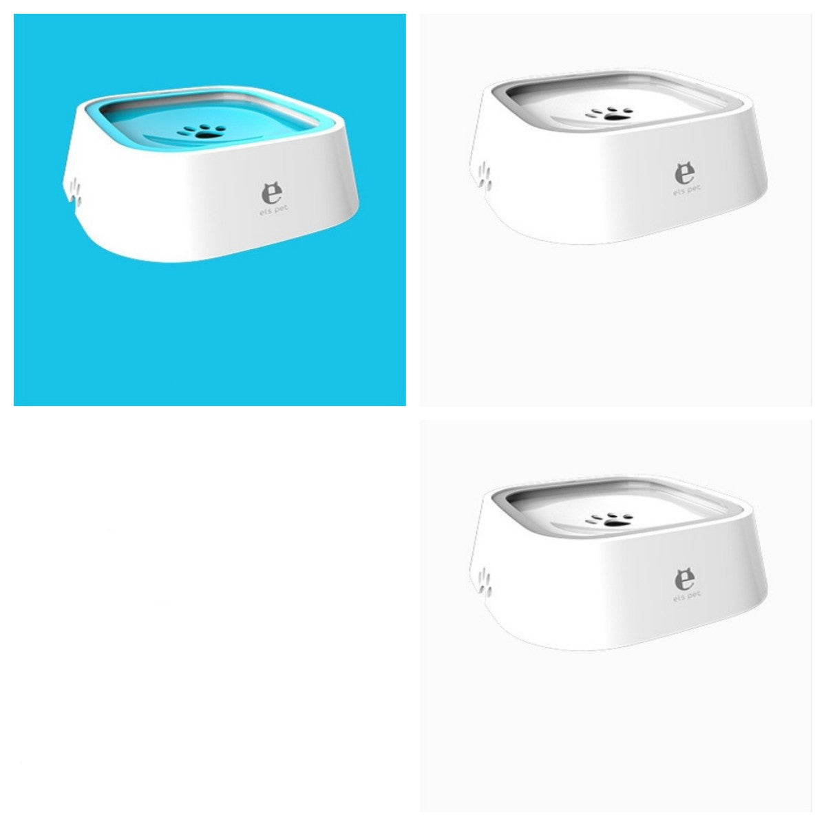 1.5L Cat Dog Water Bowl Carried Floating Bowl Anti-Overflow Slow Water Feeder Dispenser Pet Fountain ABS&PP Dog Supplies Pets Fashion