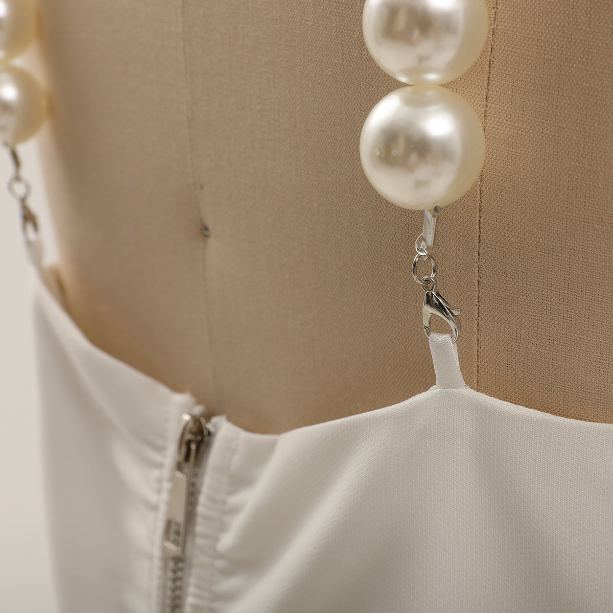 Elegant Pearl Short Vest NorixaFashion.com