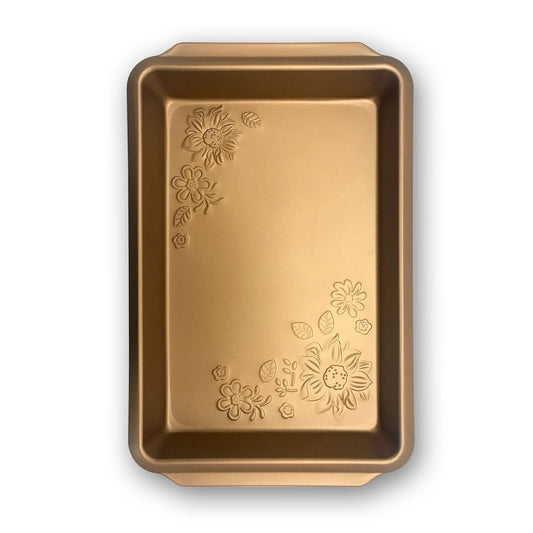 Gibson Home Country Kitchen Embossed Carbon Steel 13.75 Inch Roaster Pan in Copper LuxuryLifeWay Online Store