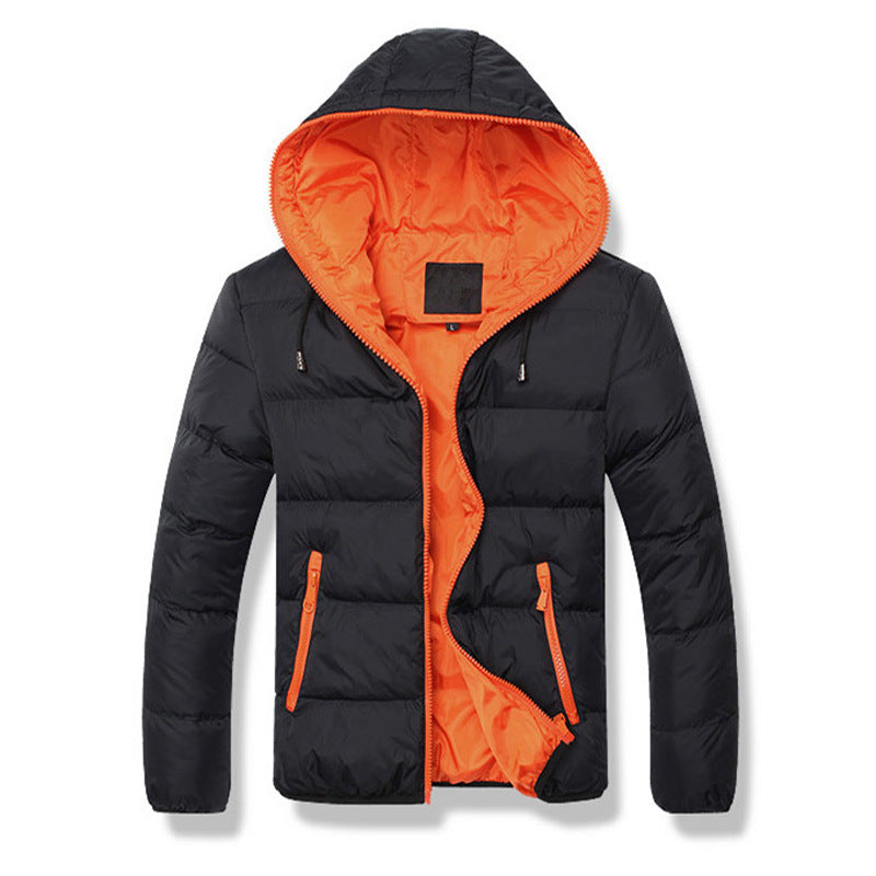 Autumn and winter men's cotton jacket hooded CJD