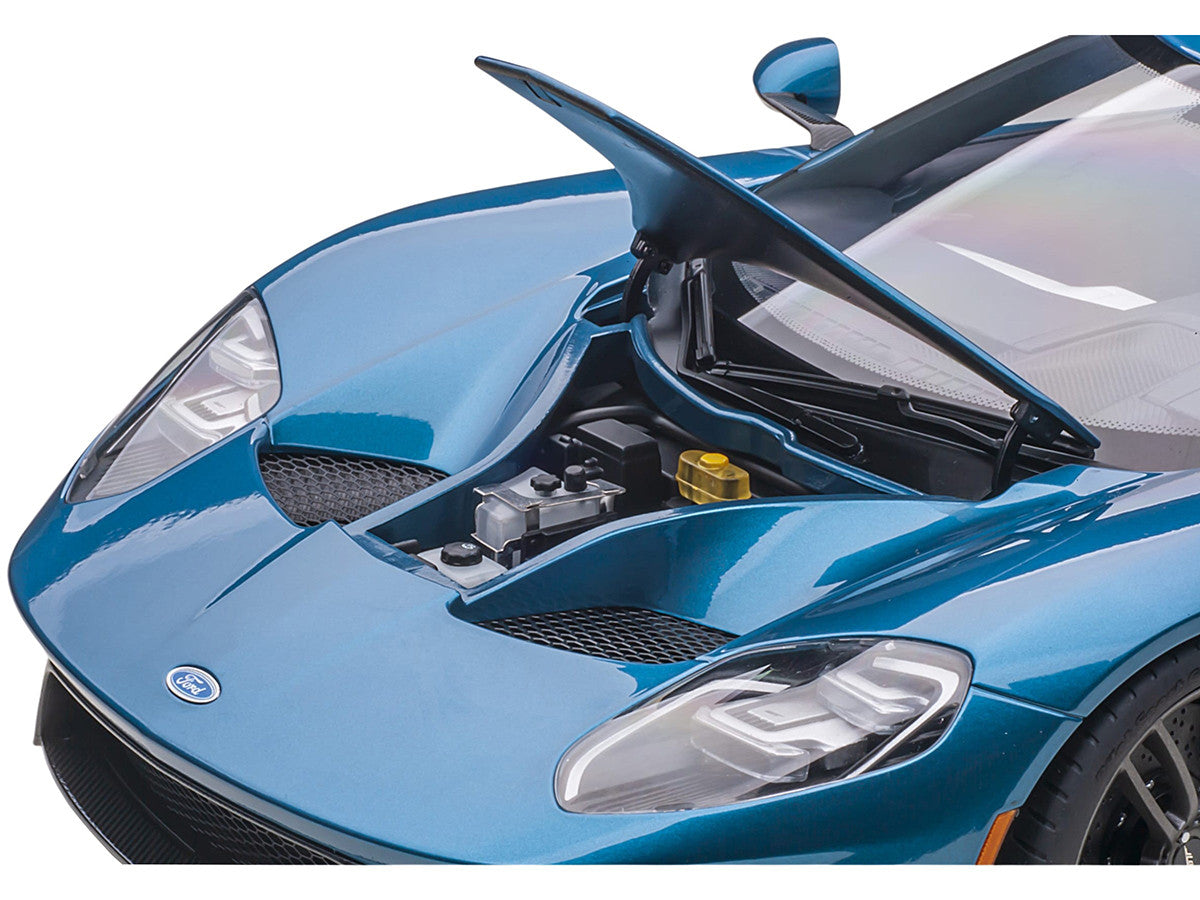 2017 Ford GT Liquid Blue Metallic 1/12 Model Car by Autoart LuxuryLifeWay Online Store