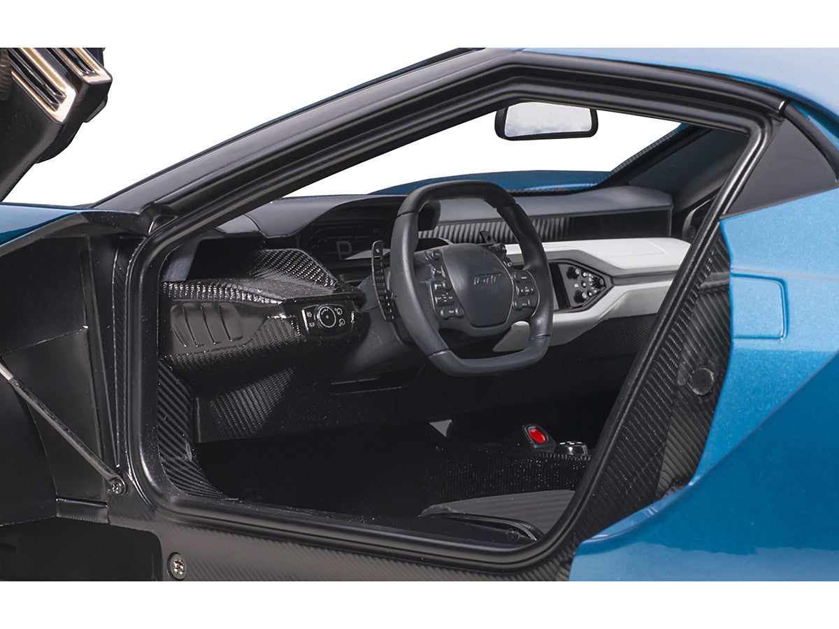 2017 Ford GT Liquid Blue Metallic 1/12 Model Car by Autoart LuxuryLifeWay Online Store