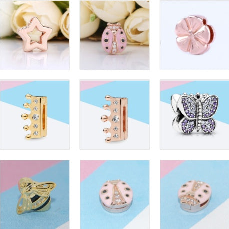 S925 sterling silver bracelet clip LadyShow.Store