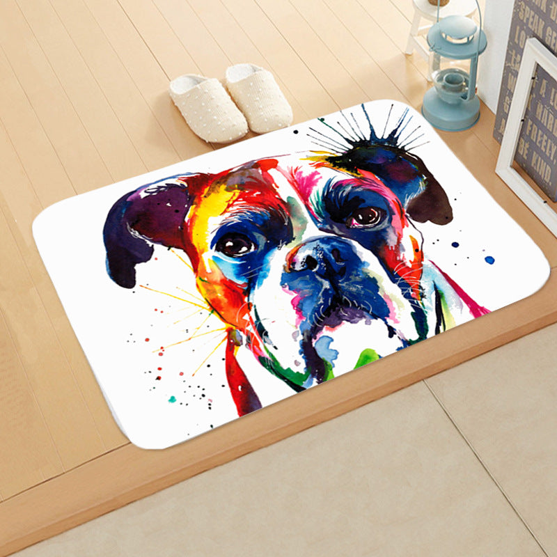 Digital Printing Floor Mat Bathroom Kitchen Toilet Absorbent non-slip Mat